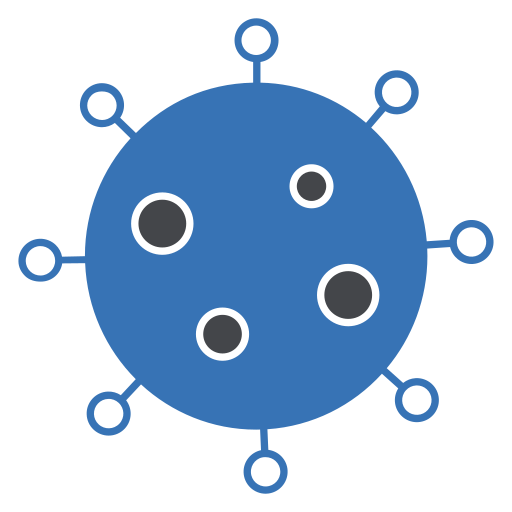 コロナウイルス Generic Blue icon