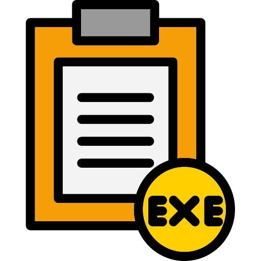 exe-datei Generic Outline Color icon