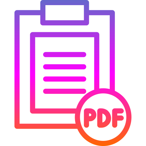 Pdf file Generic Gradient icon