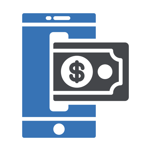 paiement mobile Generic Blue Icône