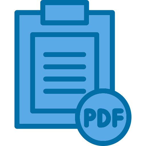 Pdf file Generic Blue icon