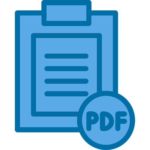 archivo pdf Generic Blue icono