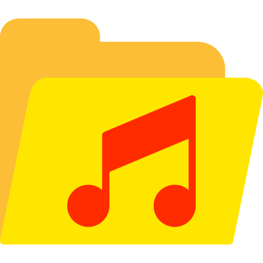 carpeta de música Generic Flat icono
