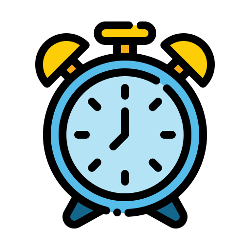 Alarm clock Generic Outline Color icon