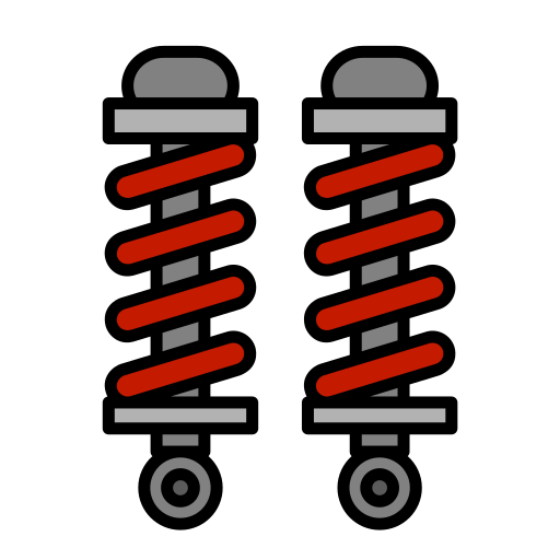 Shock absorber Generic Outline Color icon