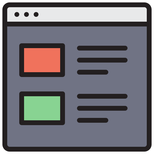 Website Generic Outline Color icon