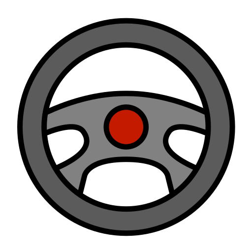 Steering wheel Generic Outline Color icon