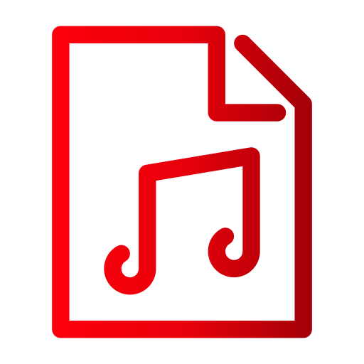 archivo de audio Generic Gradient icono