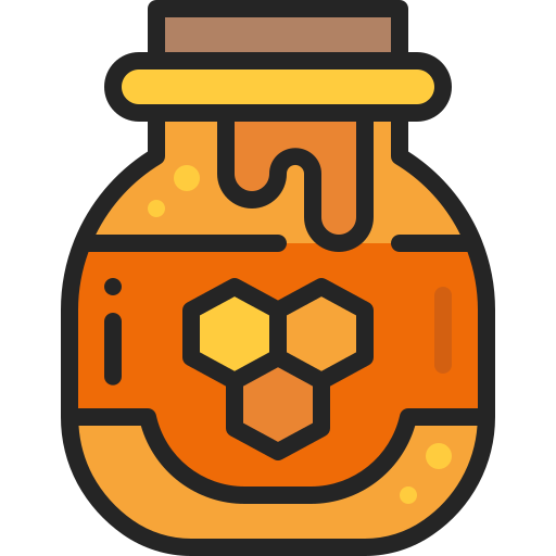 tarro de miel Generic Outline Color icono