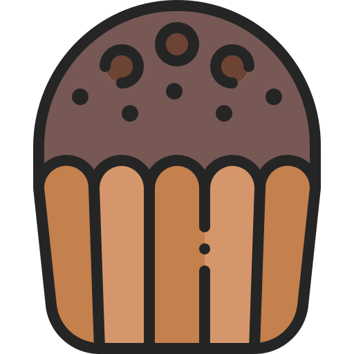muffin Generic Outline Color Ícone