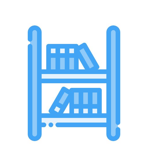 Bookshelf Generic Blue icon