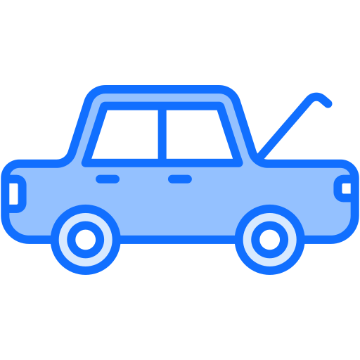 부서진 차 Generic Blue icon