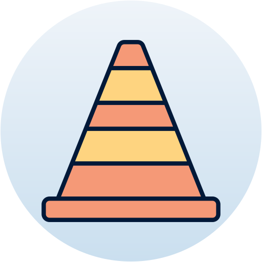 Traffic cone Generic Circular icon