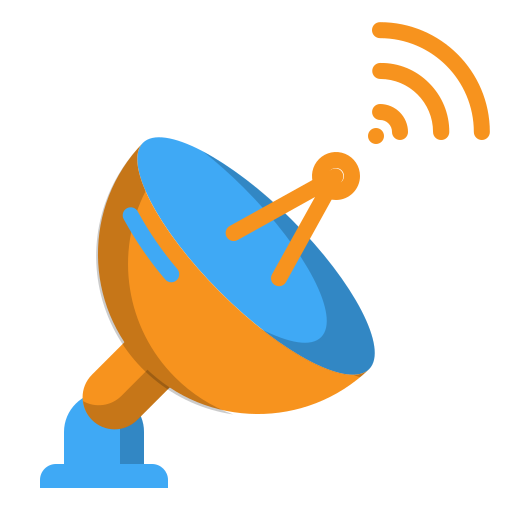 antenne satellite Generic Flat Icône