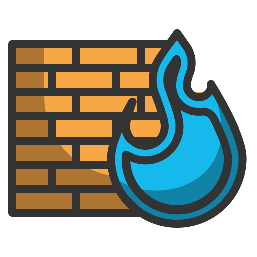Firewall Generic Outline Color icon