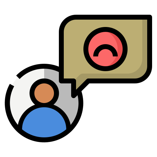 Unsatisfied Generic Outline Color icon