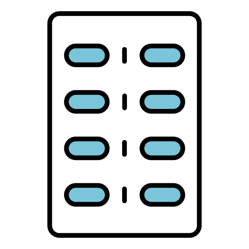 caja de pastillas Generic Fill & Lineal icono