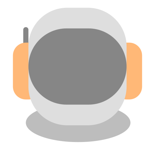 casco da astronauta Generic Flat icona