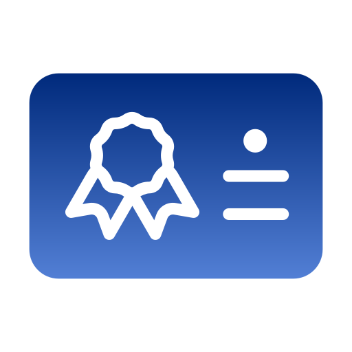 certyfikat Generic Flat Gradient ikona