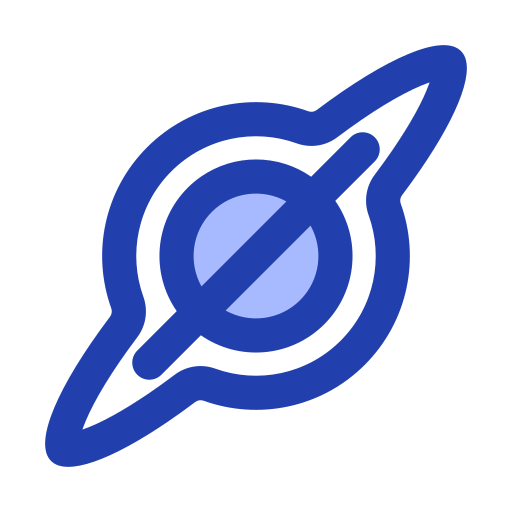 Black hole Generic Blue icon
