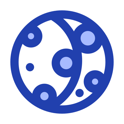 półksiężyc Generic Blue ikona