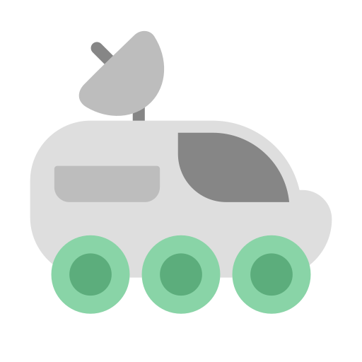 kosmiczny samochód Generic Flat ikona