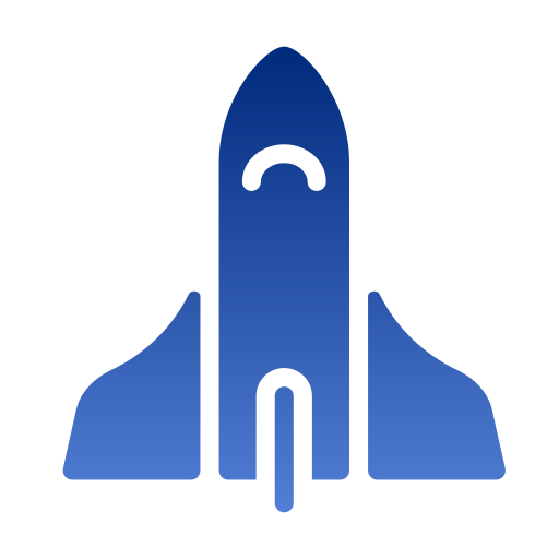 navicella spaziale Generic Flat Gradient icona