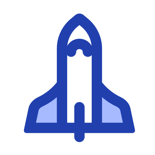 ruimteschip Generic Blue icoon