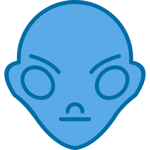 extraterrestre Generic Blue Icône