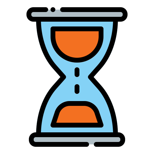 Sand clock Generic Outline Color icon