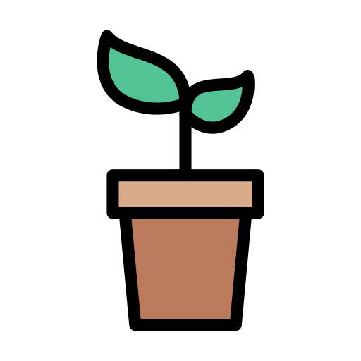 Plant pot Vector Stall Lineal Color icon