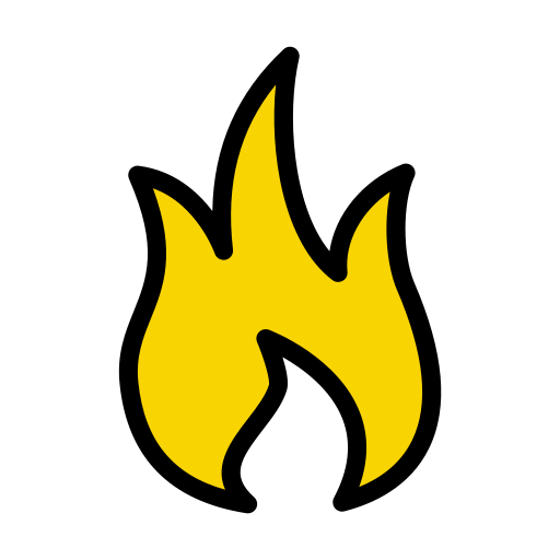 Fire Vector Stall Lineal Color icon