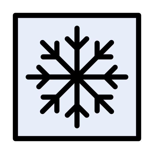 schneeflocke Vector Stall Lineal Color icon