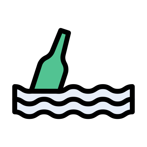 Water pollution Vector Stall Lineal Color icon
