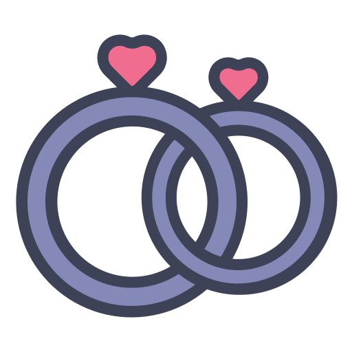 Обручальное кольцо Generic Outline Color иконка
