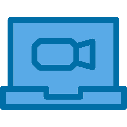 Video call Generic Blue icon