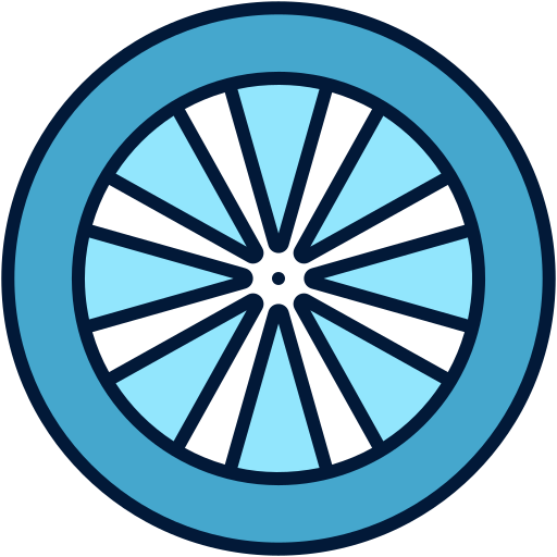 roue de voiture Generic Outline Color Icône