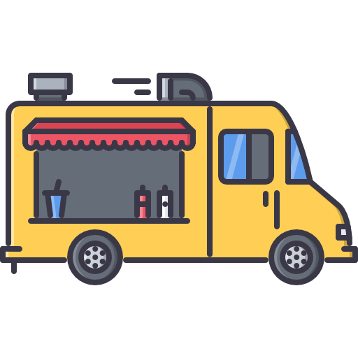 Food truck Coloring Color icon