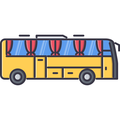 autobús Coloring Color icono