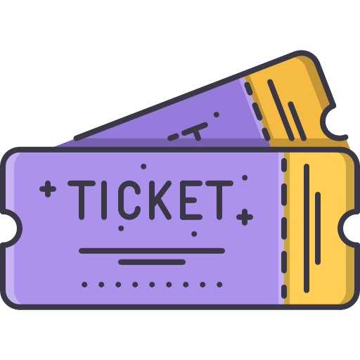 ticket Coloring Color icoon