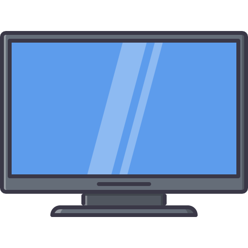 televisión Coloring Color icono