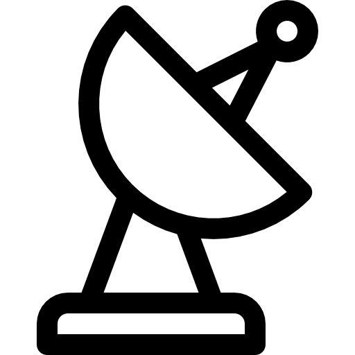 パラボラアンテナ Basic Rounded Lineal icon