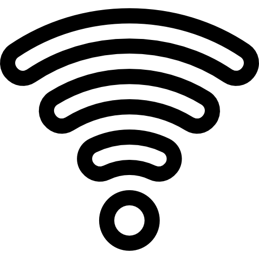 wifi Basic Rounded Lineal icona