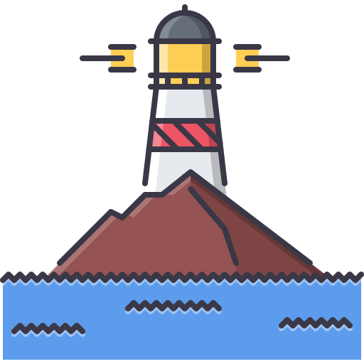 Lighthouse Coloring Color icon