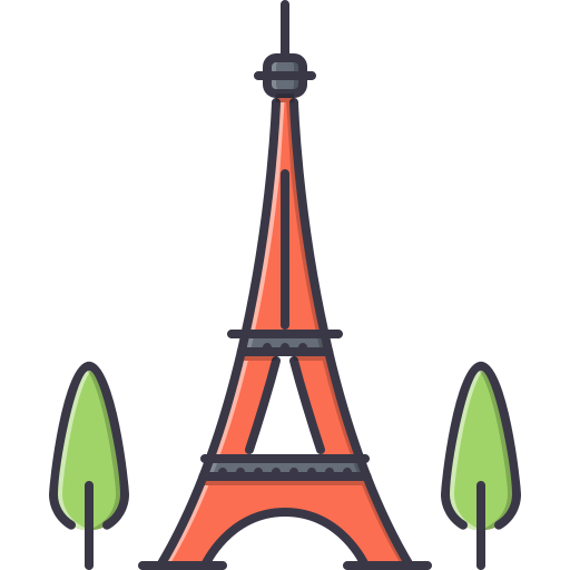 torre eiffel Coloring Color icona