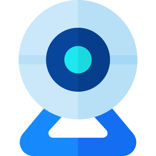 cámara web Basic Rounded Flat icono