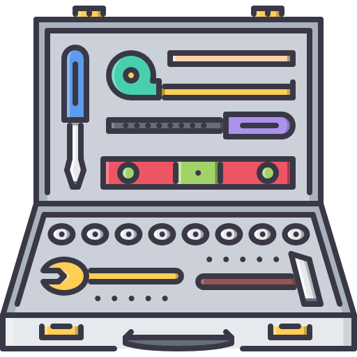 caja de herramientas Coloring Color icono