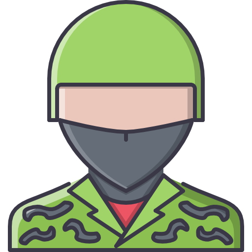 Żołnierz Coloring Color ikona