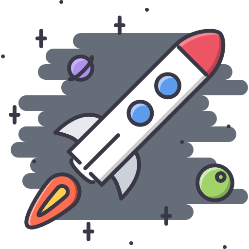 로켓 Coloring Color icon