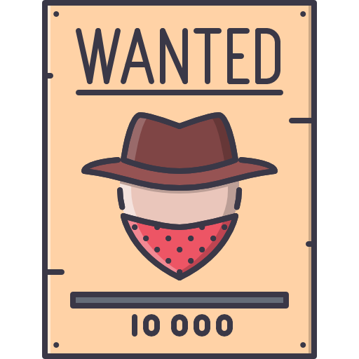 Wanted Coloring Color icon